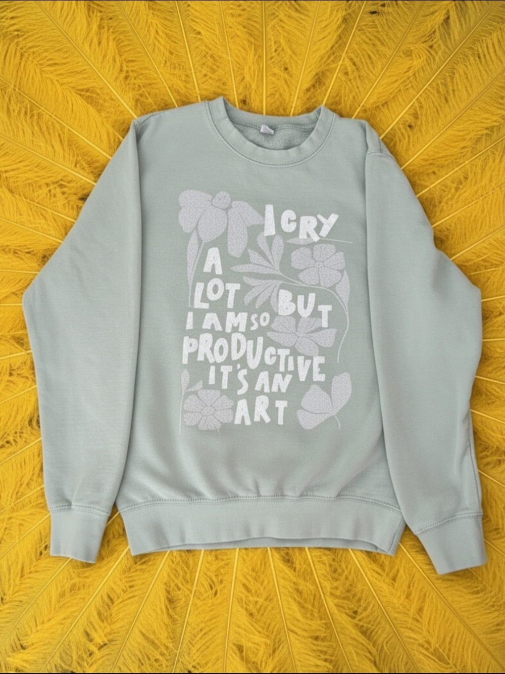 Sage Green Graphic Crewneck Sweat Shirt Taylor Swift ICDIWABH Broken Heart